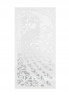Zrkadlo - Otvorené obdĺžnikové zrkadlo v bielom ráme 60x120 cm