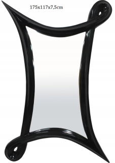 Zrkadlo - Nástenné zrkadlo Art Deco Black Glamour Rám