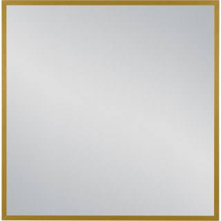 Zrkadlo - Zrkadlo v zlatom hliníkovom ráme 80x80