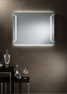 Zrkadlo - Zrkadlo s LED osvetlením súpravy 2 veľkosti 70 x 70 cm