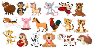 Sada magnetov na chladničku 3A HAPPY ANIMALS 18 ks