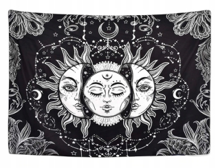 Prikrývka na posteľ - Lannidaa polyesterová prikrývka 200 x 150 cm biela, čierna, odtiene šedej