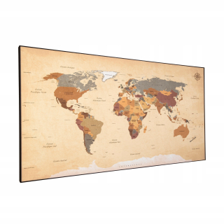 Map World Image 90x150 cm +magnetické markery C