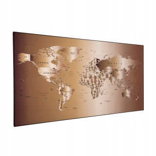 Map World Image 90x150 cm +magnetické markery G