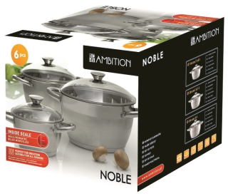 Sada hrncov - Mas24 hrnca Sada AMBITION NOBLE 6 EL hrnca.