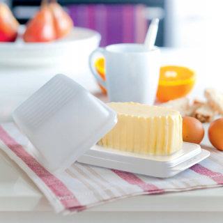 Maslo tupperware nová vlna plastová biela