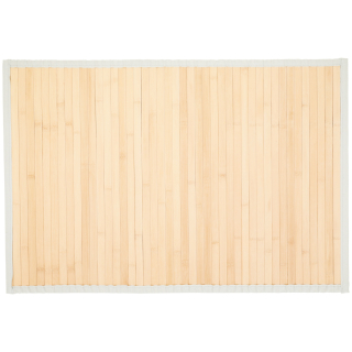 Kúpelňová predložka - Bambusové kúpeľňové koberec 50 x 75 cm béžová