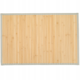 Kúpelňová predložka - Bambusová vaňa rohož koberca 50 x 75 cm šedá