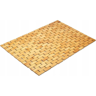 Kúpelňová predložka - Bambusová kúpeľňa rohož prírodný koberec 50x80