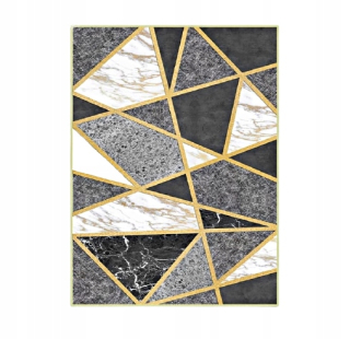 Kúpelňová predložka - MD koberec Domáce koberec asymetrický vzor 100x160 cm