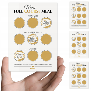 Gadget - LOVE MENU - KAMASUTRA - ŠKRABENÉ PÁRY PÁROVÉ POUKÁŽKY - PLNÉ STRAVOVANIE