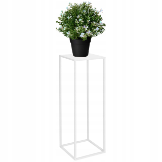 Stojan na kvety - KOVOVÝ STOJAN NA KVETY 100 cm XXL BIELY LOFT