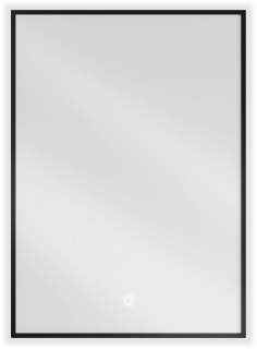 Nástenné zrkadlo Mexen, obdĺžnikové, kovový rám, 500 x 700 mm