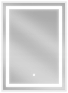 Kúpeľňové zrkadlo - Obdĺžnikové nástenné zrkadlo Mexen Miko 50 x 70 mm