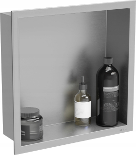 MEXEN X-WALL-R ZÁZNAMNÝ POLIČOVÝ GOLIER 30x30 INOX