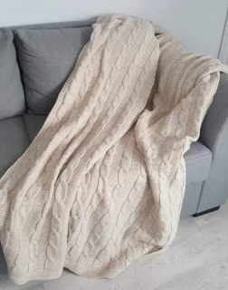 Prikrývka na posteľ - Prikrývka 200 x 150 cm odtiene šedej