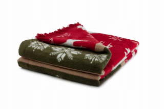 Prikrývka na posteľ - KOC Andropol Cotton 200 x 150 cm biely, odtiene šedej
