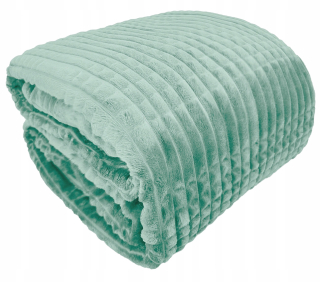 Prikrývka na posteľ - Čierny kontrast polyester 150 x 200 cm odtiene hnedej