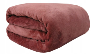 Prikrývka na posteľ - Flanel kontrastná prikrývka 150 x 200 cm odtiene hnedej