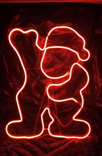 Svetla na Vianočný stromček - Santa Neoled červená 66 cm