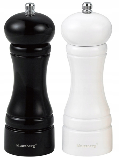 Ručná mlynček Klausberg KB-7558 sklo 160 g biele, čierne, priehľadné