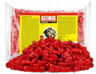 Silný jed pre potkany myši ratimor 1kg