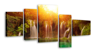 Módny obrázok na vodopáde Panvas Pond 155x80