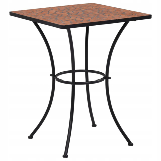 Mosaic Table Bistro, Terracotta, 60 cm, keramika
