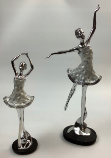 Majo* balerína strieborná figurína H-28