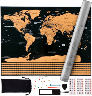 MAP MAP MAP SVET MAP s príznakmi mapovými príslušenstvom bez rámu 82 x 59 cm