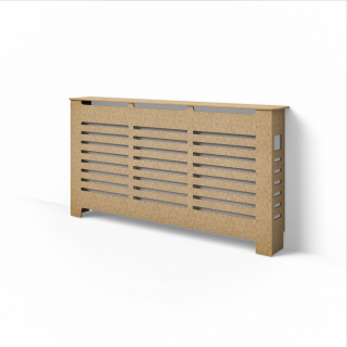 Kryt na radiátor MDF 158 x 102 cm hnedá