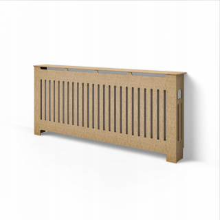 Kryt na radiátor MDF 118 x 102 cm hnedá