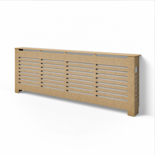 Kryt pre radiátor MDF 248 x 82 cm hnedá