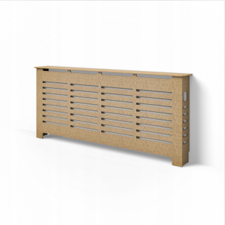 Kryt na radiátor MDF 178 x 92 cm hnedá