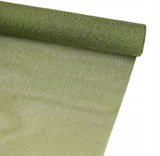Behun na stol - Juta Material Dekorative Olive Tread 48x450 cm