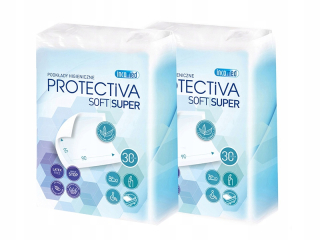 Chránič matraca - 2 × ochranca pre matrac Protectiva Soft 90 x 60 cm