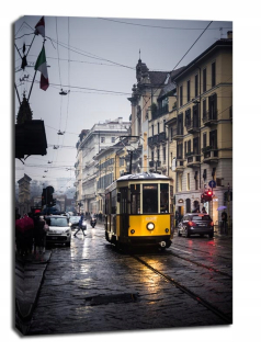 Milan, Tram - obrázok na plátne