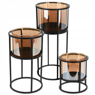 Svietník na stôl - Dekortyle Lantern kov 30 cm