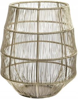 Lampáš, svietník - Kov Golden Lantern Basket Lantern 25 cm