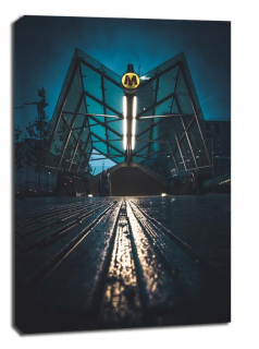 Metro - maľovanie na plátne