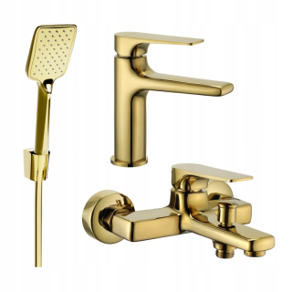 Mexen Lynx R62 Bathtub Set, Gold