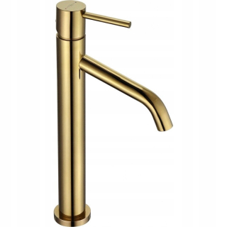 Mexen Rumba High Golden Washbasin faucet