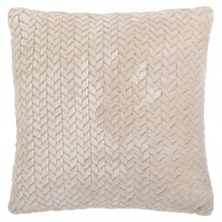Obliečka na vankúš - Mäkká, reliéfna béžová obliečka na vankúš 40x40 BRAID