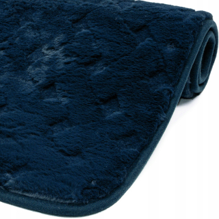Kúpelňová predložka - Krátka z mäkkého kúpeľne Koberce 50x80 cm Navy modrá