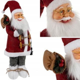 Santa Claus na Vianoce Slávnostná figúrka Veľká 45 cm Ornament Dekorácia XL