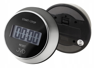Hodiny - Časovač JVD Modern Silver-Black DM40