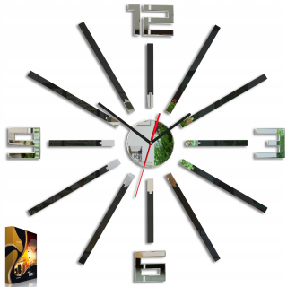 Hodiny - Nástenné hodiny ModernClock čierne 65cm