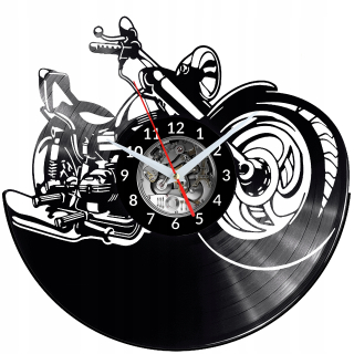 Hodiny - Motor motocykla hodiny wall vinylové platne