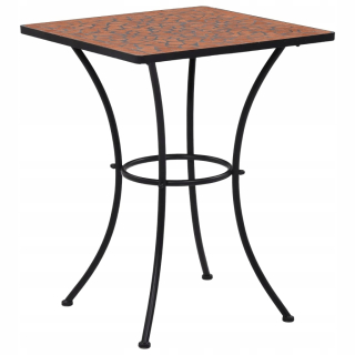 Mozaikový bistro stôl, terakota, 60 cm, keramika