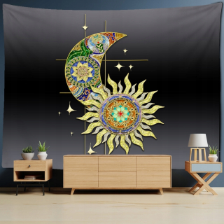Záhadný strom života tapisérie psychedelic Wishi